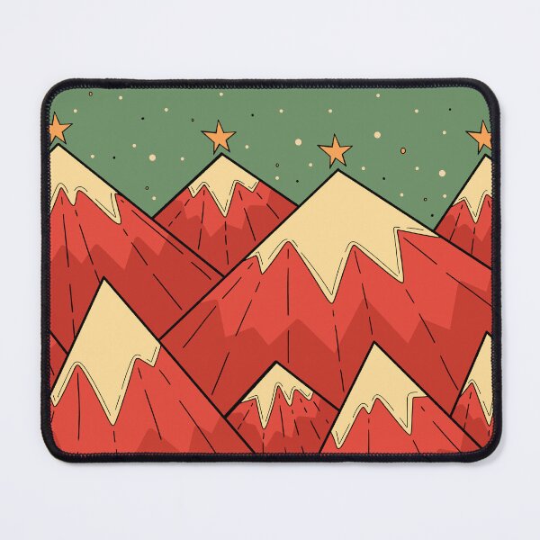 Item preview, Festive star mountains  designed and sold by Swadeillustrations.