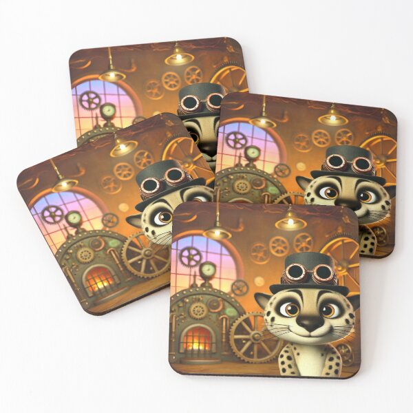Item preview, Steampunk Jaguarundi Cat designed and sold by Sillytoe.