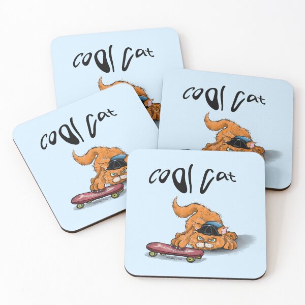 Item preview, Cool cat designed and sold by Whimsy Pose Illustrations.