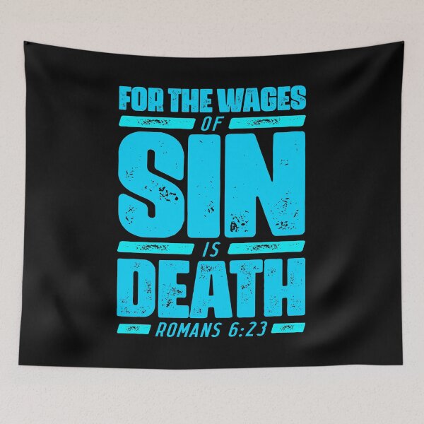 Item preview, Romans 6:23 For The Wages Of Sin Is Death designed and sold by plushism.
