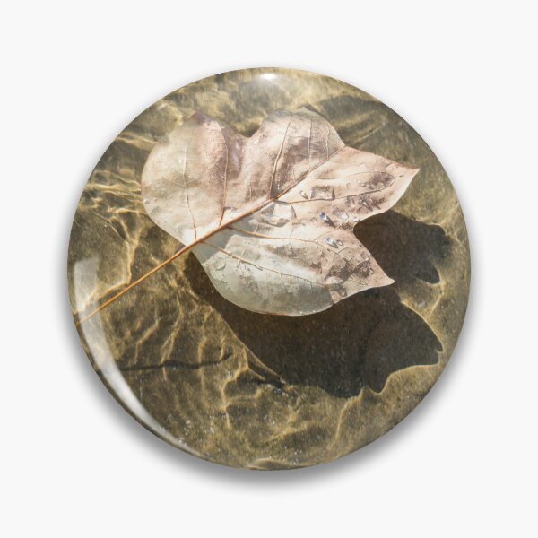 Item preview, Floating Tulip Tree Leaf and Brilliant Ripples designed and sold by Georgia Mizuleva.