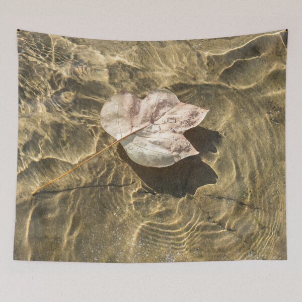 Item preview, Floating Tulip Tree Leaf and Brilliant Ripples designed and sold by Georgia Mizuleva.