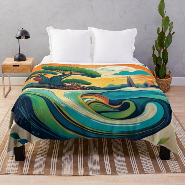 Item preview, Vibrant Environmental Landscape Artwork designed and sold by RaiyaTees.