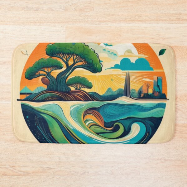Item preview, Vibrant Environmental Landscape Artwork designed and sold by RaiyaTees.