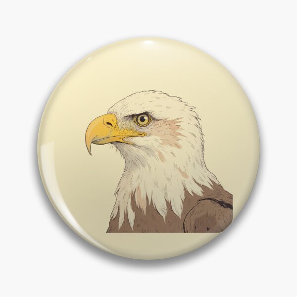 Item preview, Eagle's Intense Gaze Pastel Comic Masterpiece  designed and sold by MadeByHaresShop.