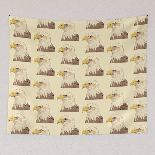 Item preview, Eagle's Intense Gaze Pastel Comic Masterpiece  designed and sold by MadeByHaresShop.