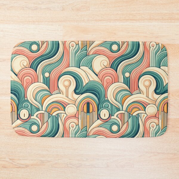 Item preview, Retro Waves: Pastel Abstract Pattern designed and sold by han61578.