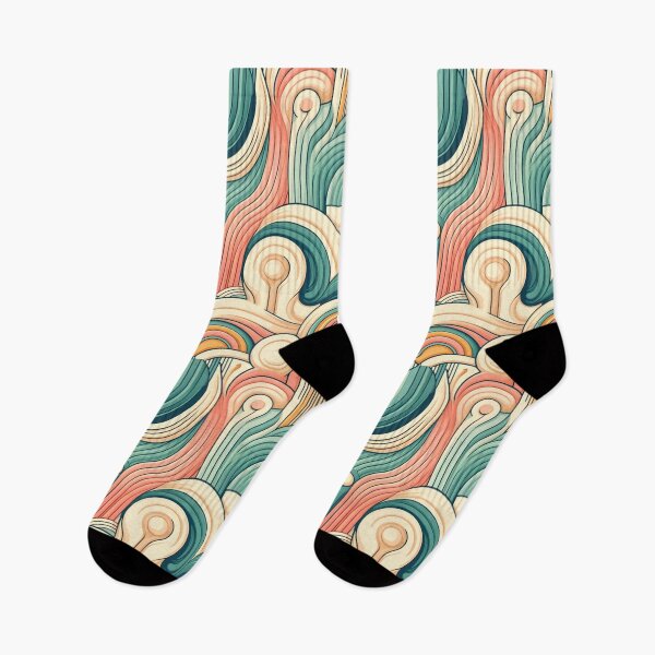 Item preview, Retro Waves: Pastel Abstract Pattern designed and sold by han61578.