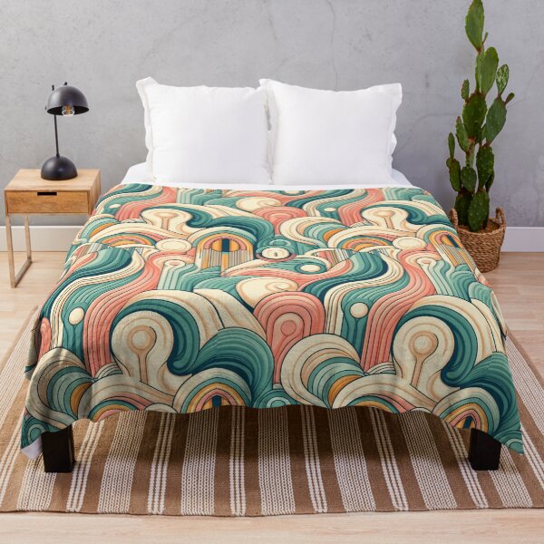 Item preview, Retro Waves: Pastel Abstract Pattern designed and sold by han61578.
