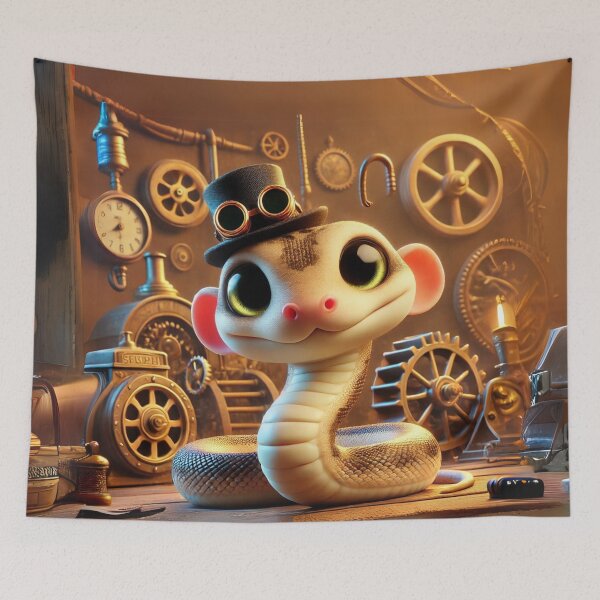 Item preview, Steampunk Japanese Rat Snake designed and sold by Sillytoe.