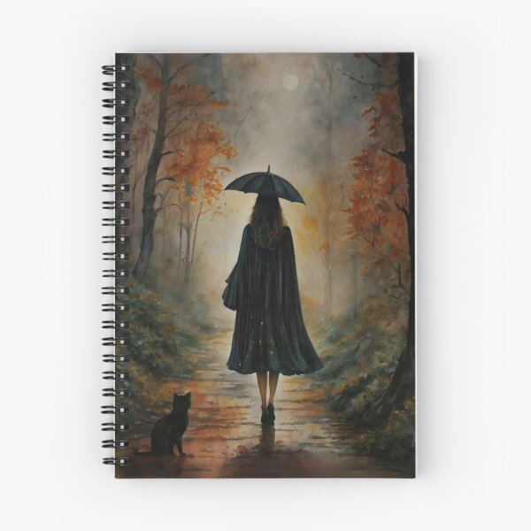 Item preview, Caught in the Rain | Autumn Art by Lyra The Lavender Witch designed and sold by Lyra The Lavender Witch.