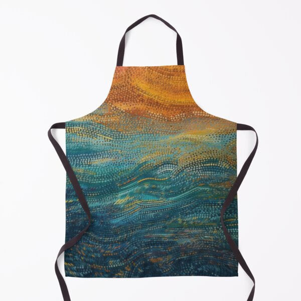 Item preview, Aboriginal Inspired Dot Art - Sunset Waves designed and sold by GrinGalore.