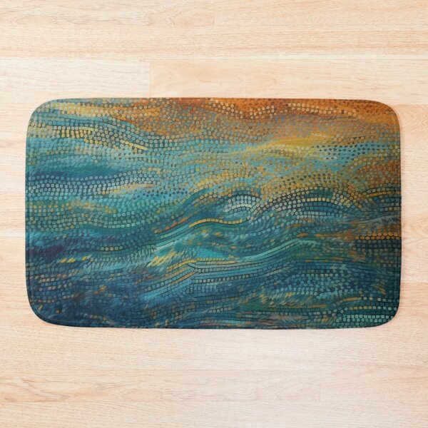 Item preview, Aboriginal Inspired Dot Art - Sunset Waves designed and sold by GrinGalore.