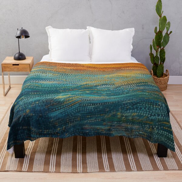 Item preview, Aboriginal Inspired Dot Art - Sunset Waves designed and sold by GrinGalore.