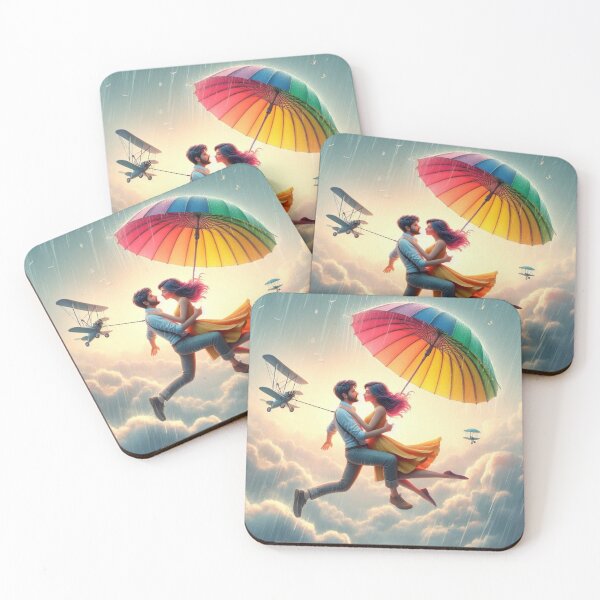 Item preview, Romantic Skydive: Rainy Day Love Art designed and sold by choder61.