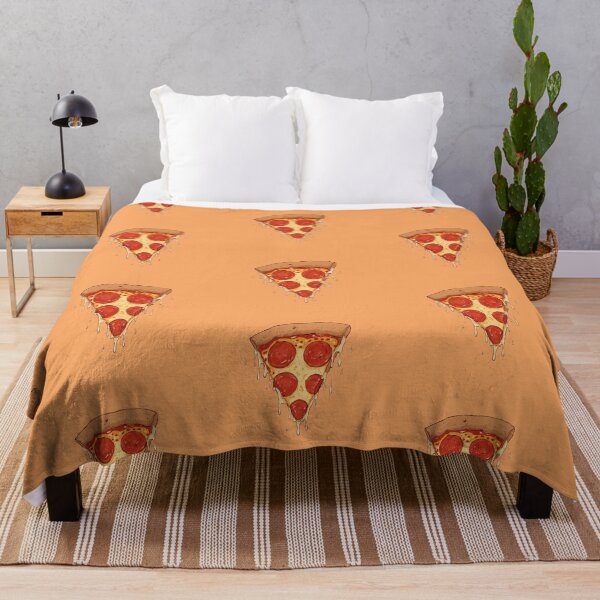 Item preview, Crispy Pepperoni Delight in Pastel Orange Backdrop Comic Style Illustration designed and sold by ShroomForge.