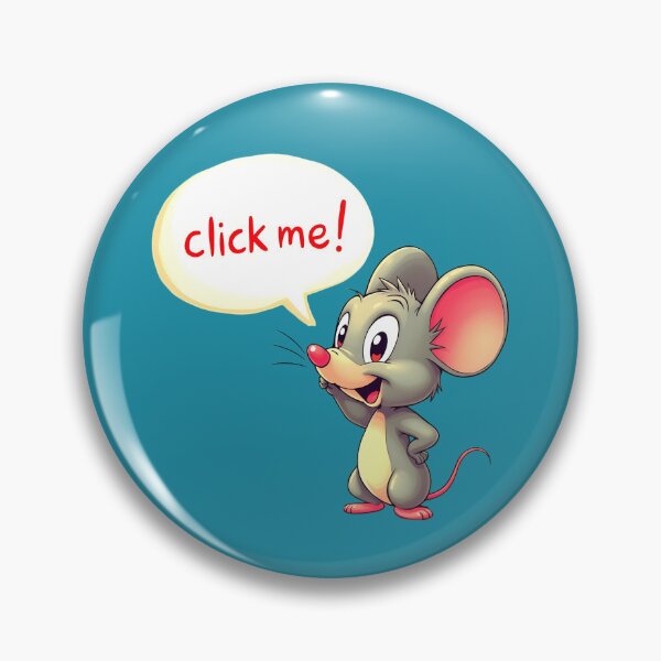 Item preview, Mouse says Click me designed and sold by ElJuloCorner.