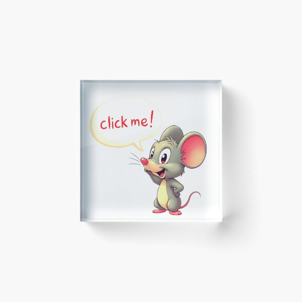 Item preview, Mouse says Click me designed and sold by ElJuloCorner.