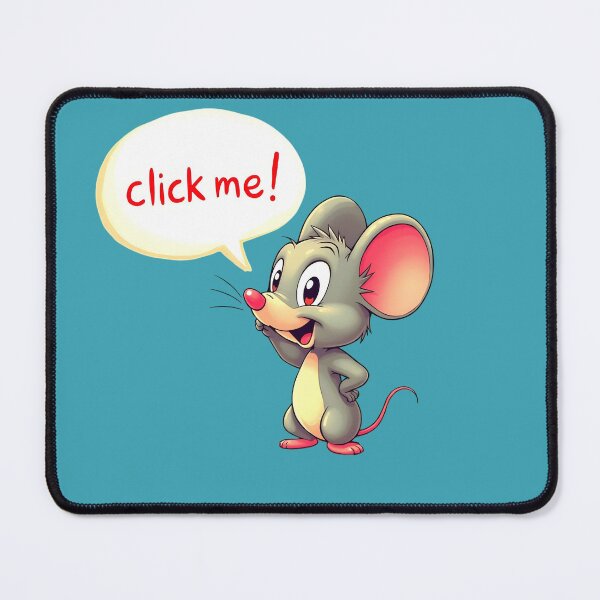 Item preview, Mouse says Click me designed and sold by ElJuloCorner.