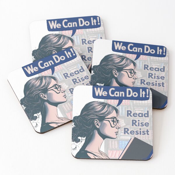 Item preview, Rosie the Reader Read Rise Resist designed and sold by LivingRoomZoo.