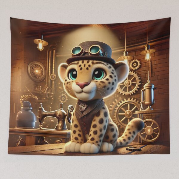 Item preview, Steampunk Javan Leopard designed and sold by Sillytoe.