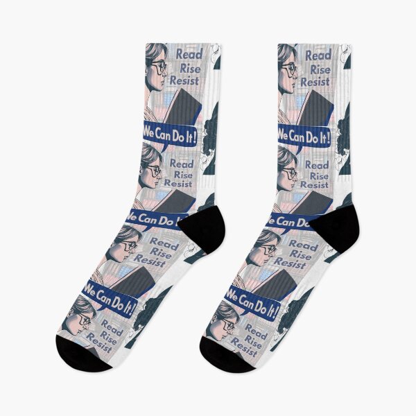 Item preview, Rosie the Reader Read Rise Resist designed and sold by LivingRoomZoo.