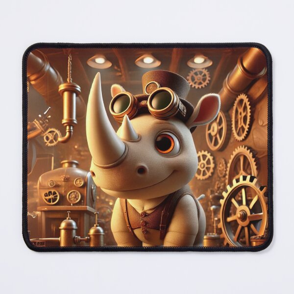Item preview, Steampunk Javan Rhinoceros designed and sold by Sillytoe.