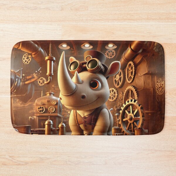 Item preview, Steampunk Javan Rhinoceros designed and sold by Sillytoe.