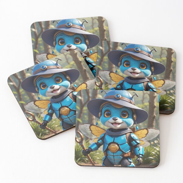 Item preview, Buzza the Blue Aussie Bee ©2024 designed and sold by SublimeStuffArt.