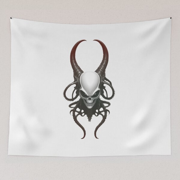Item preview, Skull and horns designed and sold by krabbaraban.