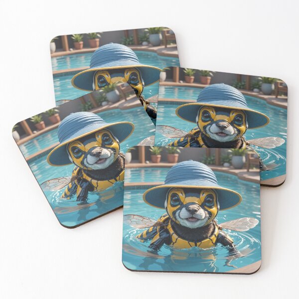 Item preview, Buzza the Blue Aussie Bee ©2024 designed and sold by SublimeStuffArt.