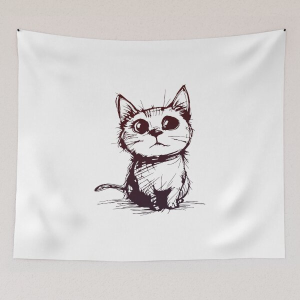 Item preview, Cute kitty designed and sold by krabbaraban.