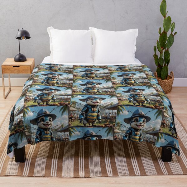 Item preview, Buzza the Blue Aussie Bee ©2024 designed and sold by SublimeStuffArt.
