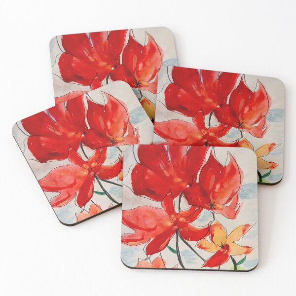 Item preview, Fiery flowers designed and sold by Megan Tipping.