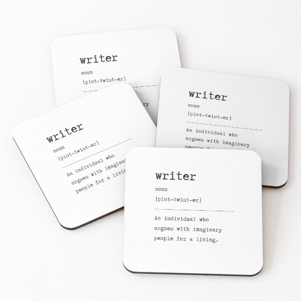 Item preview, Funny Writer Definition Series – Perfect for Coffee-Fuelled Creatives designed and sold by RosieKingArt.