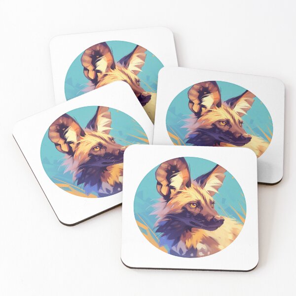 Item preview, African wild dog // Endangered species // Animal in danger // Mammal Animal designed and sold by SMARTKIT  DESIGNAGENCY.