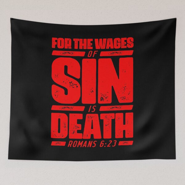 Item preview, Romans 6:23 For The Wages Of Sin Is Death designed and sold by plushism.