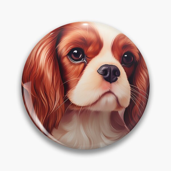 Item preview, Cavalier King Charles Spaniel in Roses designed and sold by PetsArt.