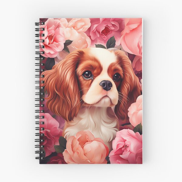 Item preview, Cavalier King Charles Spaniel in Roses designed and sold by PetsArt.
