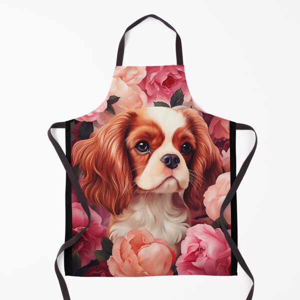 Item preview, Cavalier King Charles Spaniel in Roses designed and sold by PetsArt.