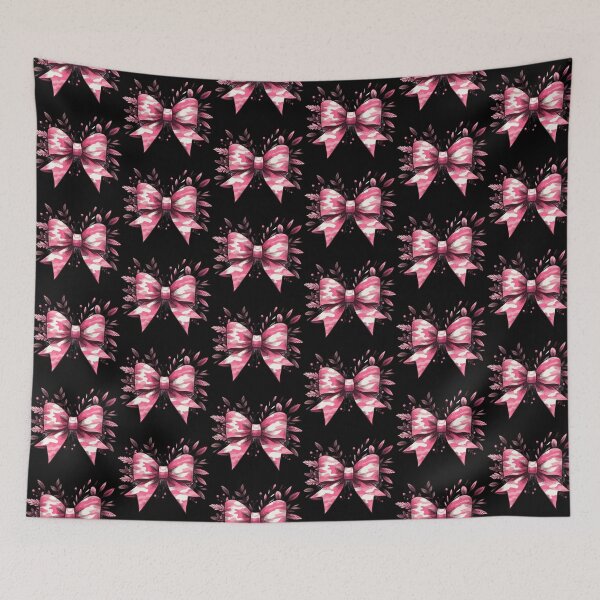 Item preview, Coquette Camo Pink Floral Bow Hunting Women designed and sold by TomFrontierArt.