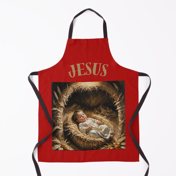 Item preview, Baby Jesus lying in a straw-lined basket designed and sold by Andykinoz.