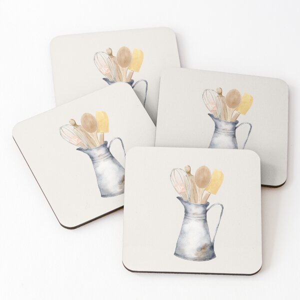 Item preview, Watercolor Kitchen Utensils in Jug Country Aesthetic designed and sold by Nature Hues.