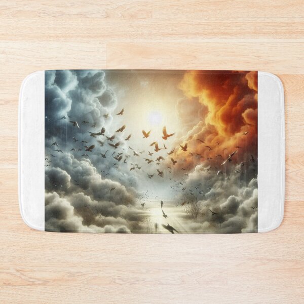 Item preview, Flying birds in Cloudy Sky, Heaven's Flock designed and sold by choder61.