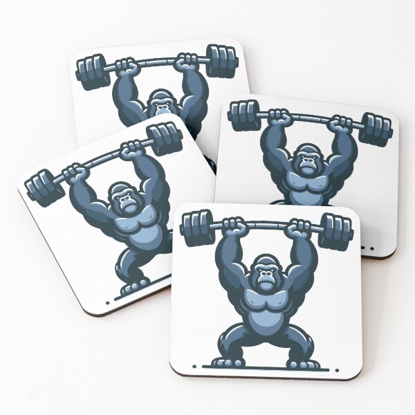 Item preview, Gorilla Strength – Powerlifting Icon designed and sold by Apex-Ape.