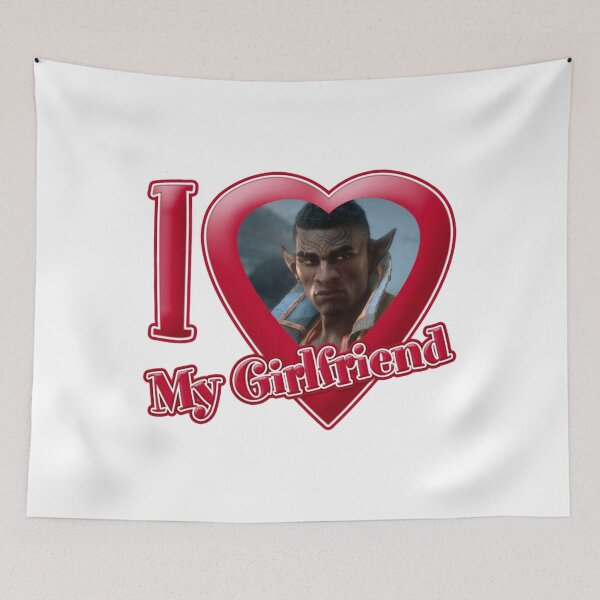 Item preview, I love my girlfriend Davrin designed and sold by mtigerbalm.