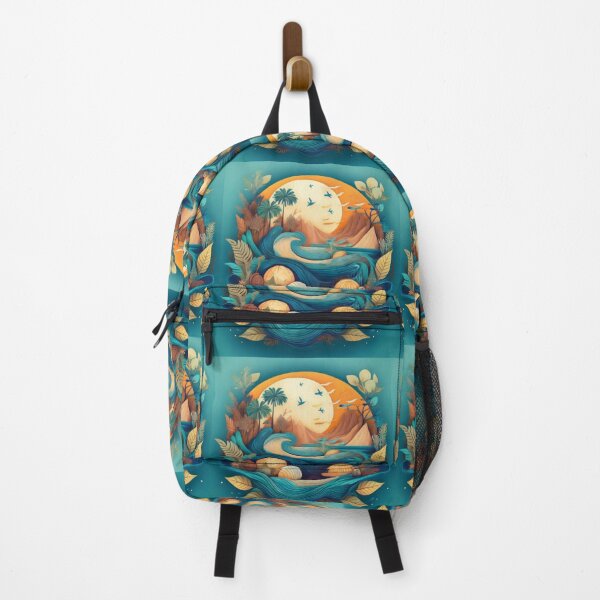 Item preview, Oceanic Serenity: Waves and Wilderness Artwork designed and sold by RaiyaTees.