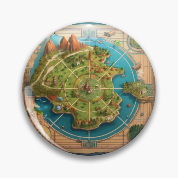 Item preview, Fantasy Map of an Enchanted Island designed and sold by RaiyaTees.