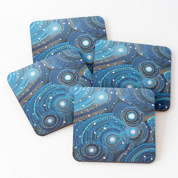 Item preview, Aboriginal Inspired Dot Art - With Water Vortexes designed and sold by GrinGalore.