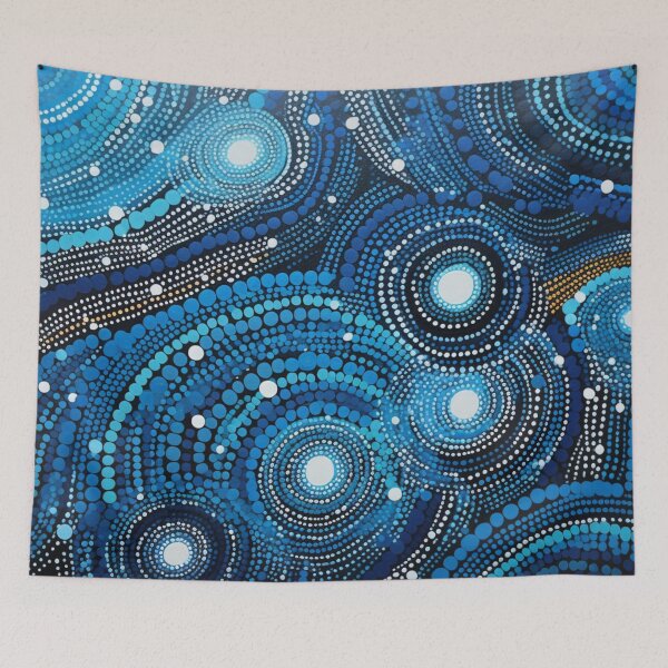 Item preview, Aboriginal Inspired Dot Art - With Water Vortexes designed and sold by GrinGalore.